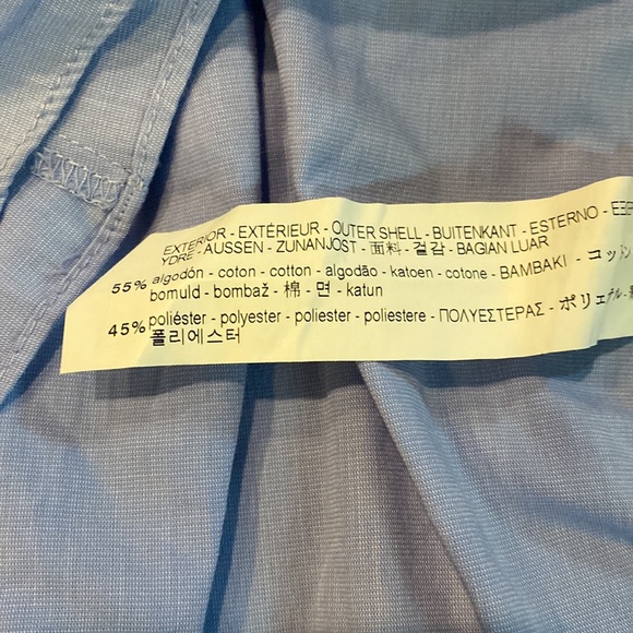 NWOT ZARA Trafaluc Collection Blue Ruffle Blouse / Dress Size Small - Picture 6 of 7